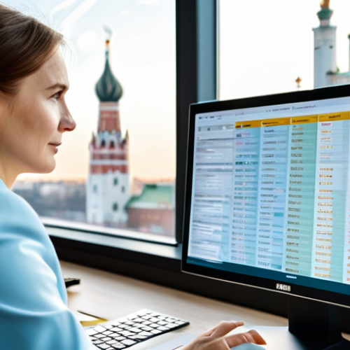 Home 25 **
A modern, bright office in Moscow. A businesswoman in a stylish, yet modest, business suit is reviewing data on a computer screen displaying ESG ratings for Russian companies. Sunlight streams through the large windows overlooking the city. Focus on professionalism and competence. Safe for work, appropriate content, fully clothed, professional, perfect anatomy, natural proportions, high quality.
**