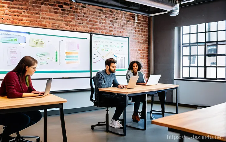 기업 가치 평가 - **Dynamic Business Success Meeting:** A group of five diverse business professionals, three women an... 기업 가치 평가 - **Dynamic Business Success Meeting:** A group of five diverse business professionals, three women an...