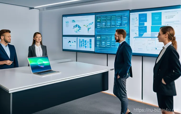 노동 경제학 - **Prompt:** A dynamic and slightly exaggerated scene in a large, modern recruitment fair set in a ma...