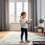 정보 시스템 - **Prompt 1: Modern Russian Family Enjoying Smart Home Comfort**
A happy, modern Russian family i...